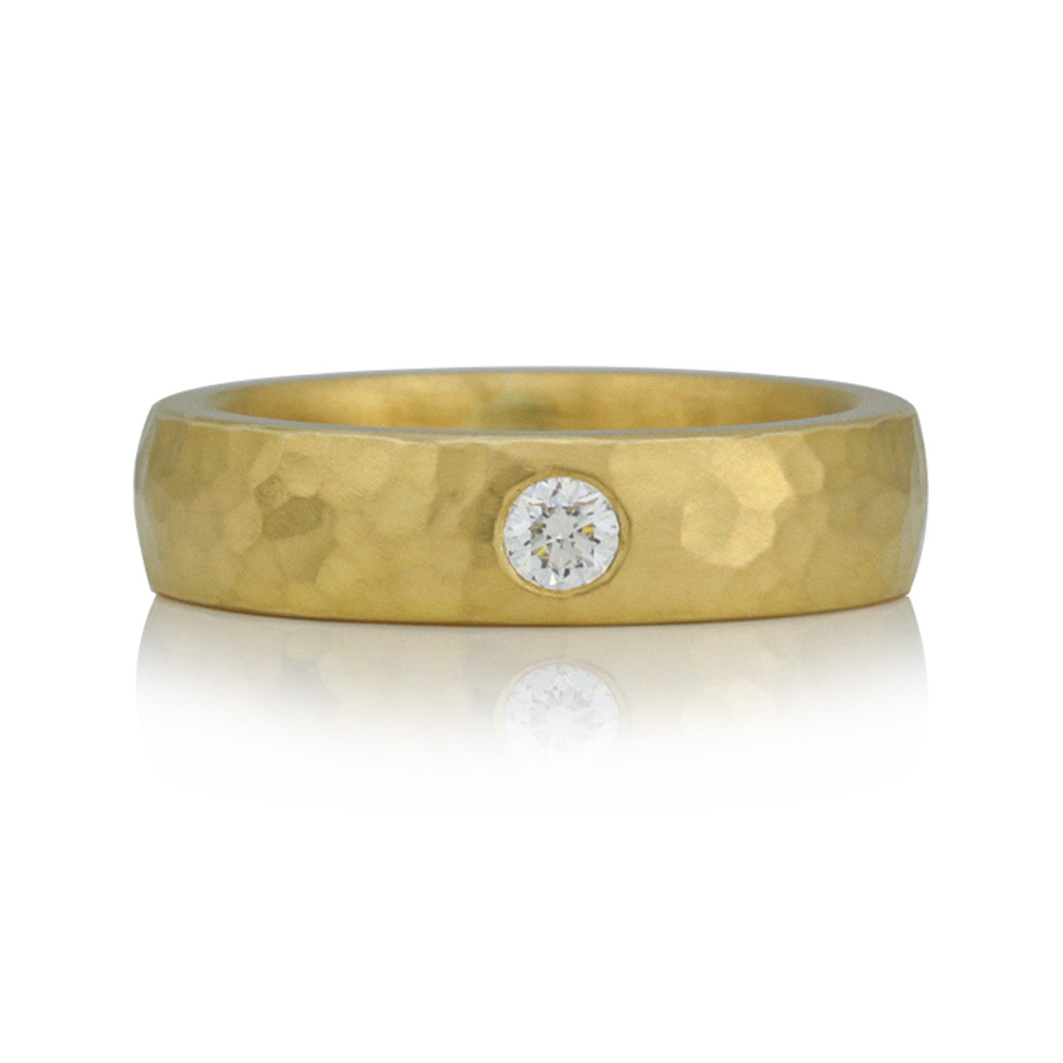 Geschmiedeter Diamantring mit Diamant