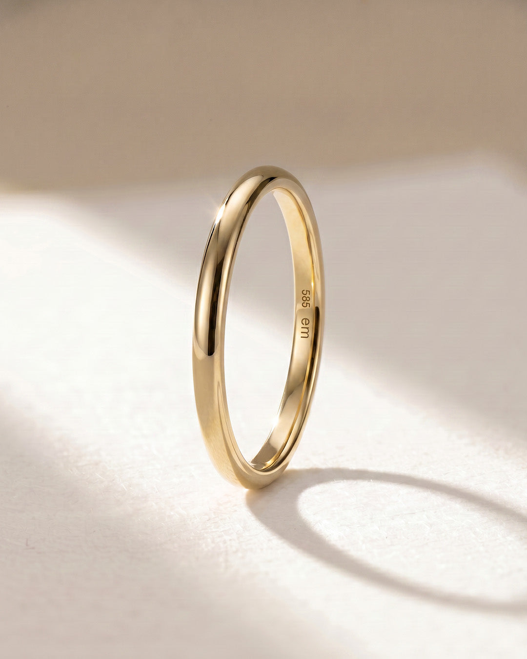 Schmaler Goldring, 2,5 mm