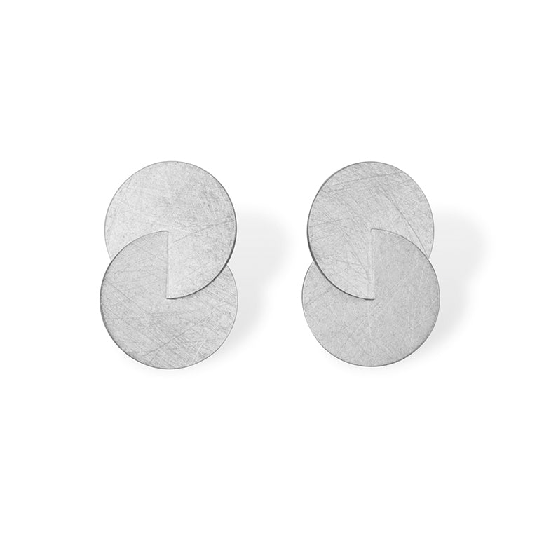 ZAREMSKI - 2 Kreise, verbunden, Silber