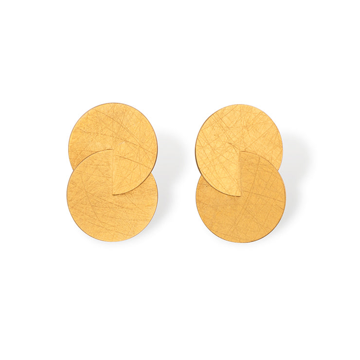 ZAREMSKI - 2 Kreise, verbunden, vergoldet