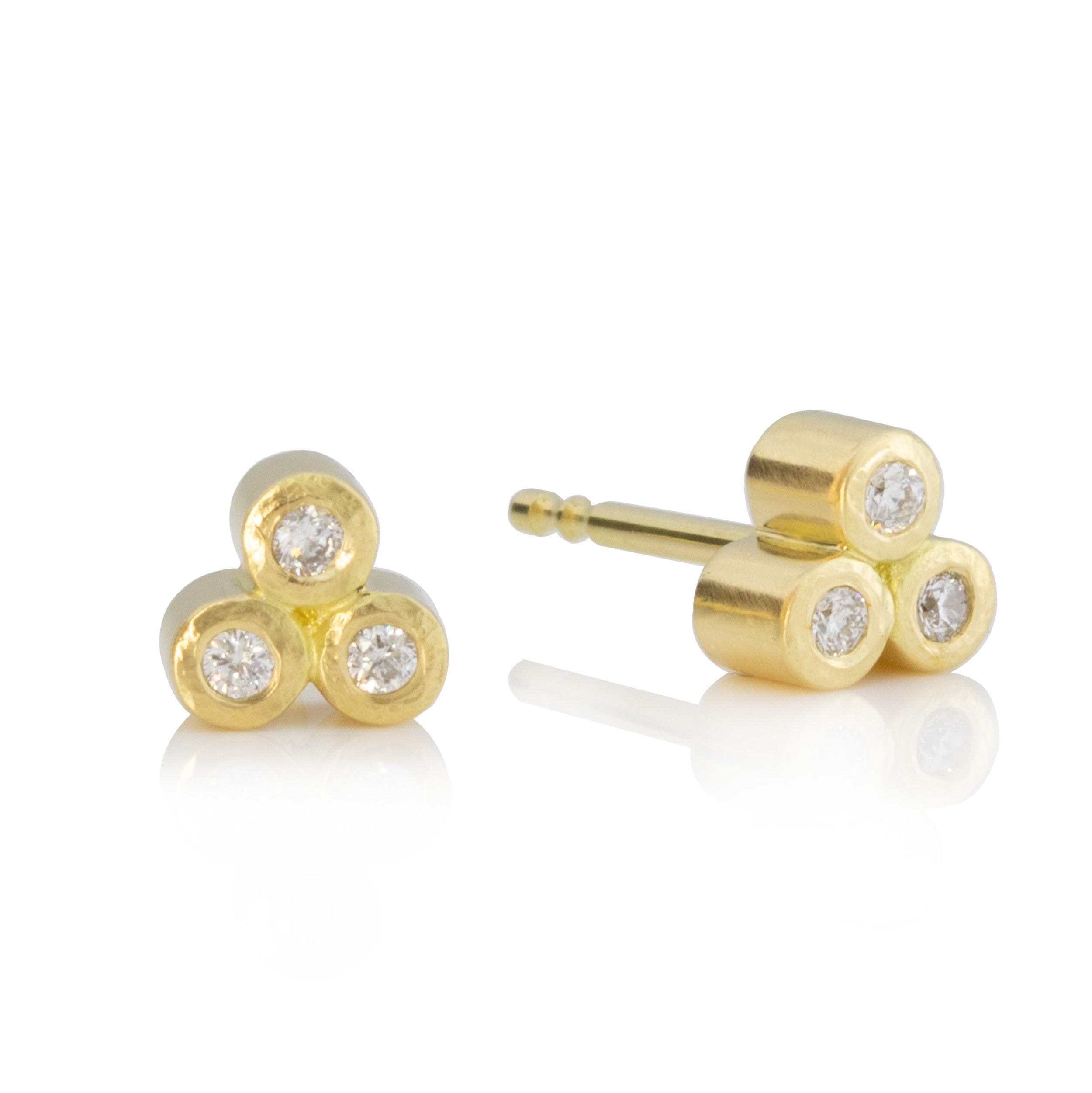 Ohrstecker, Diamanten, Gelbgold 585/000