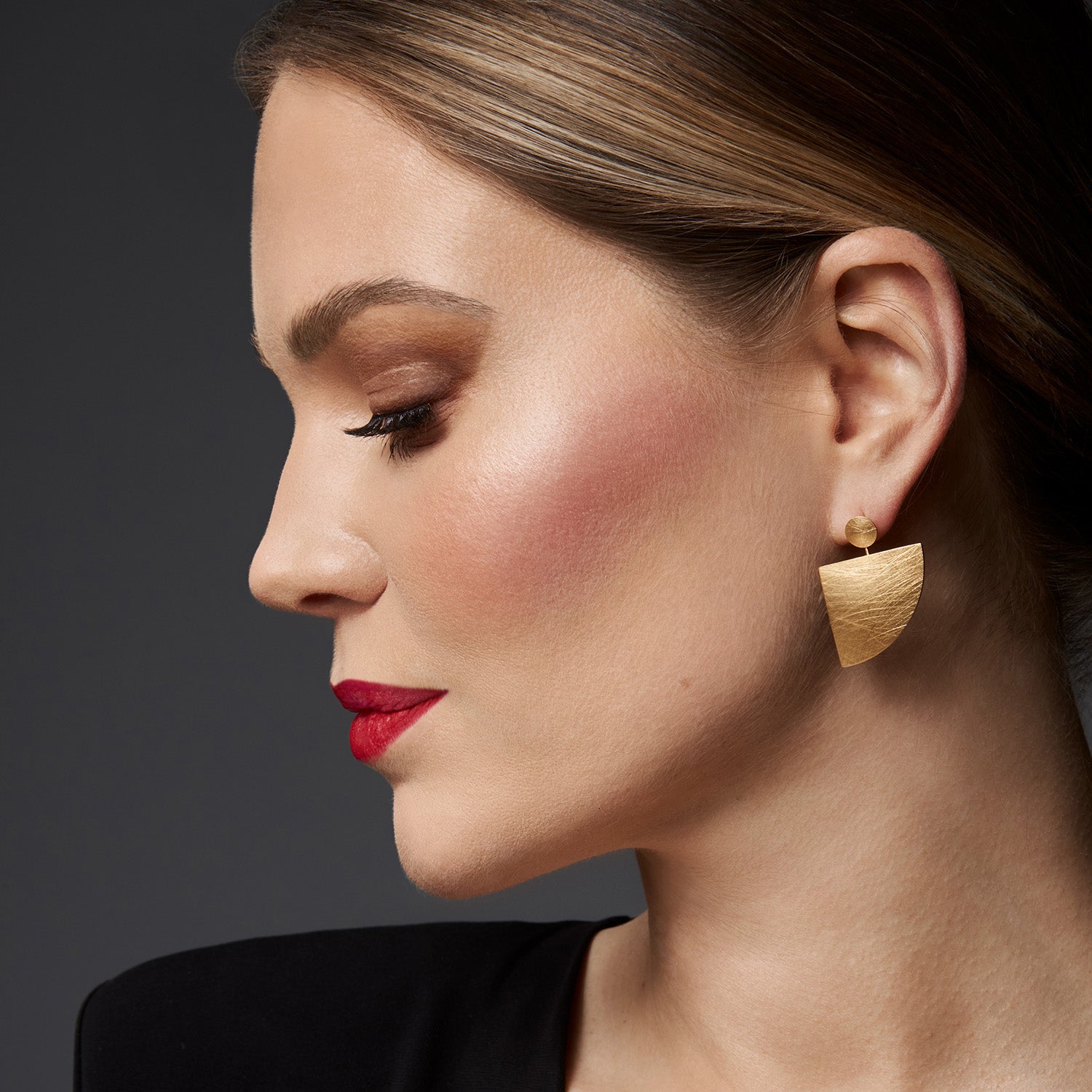 ZAREMSKI - Ohrstecker, Silber, eismatt