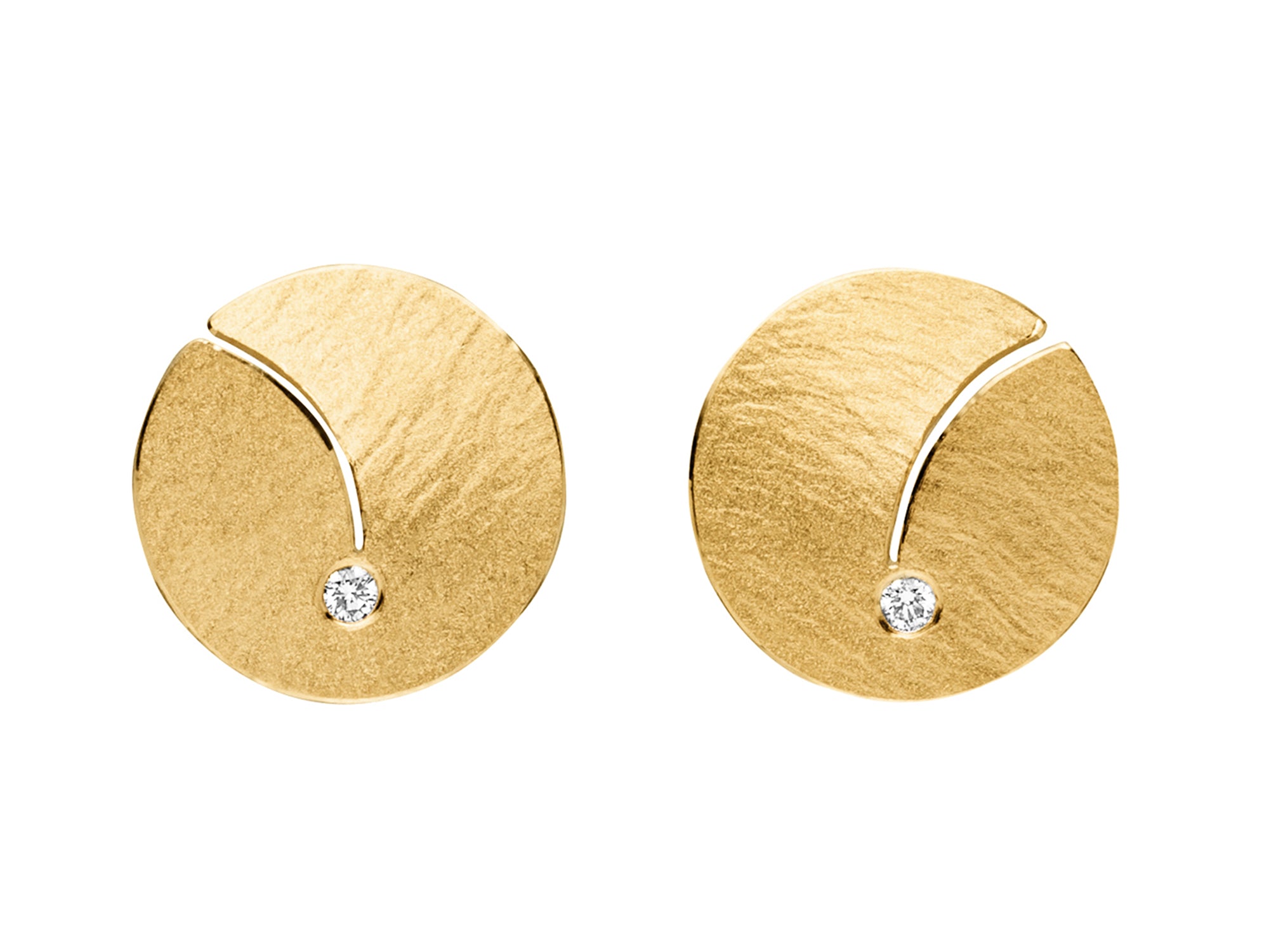 Ohrstecker, Gold, Schmuck von Manu, Onlinehop Elke Mitscha, Goldschmiede St. Ingbert, Saarland