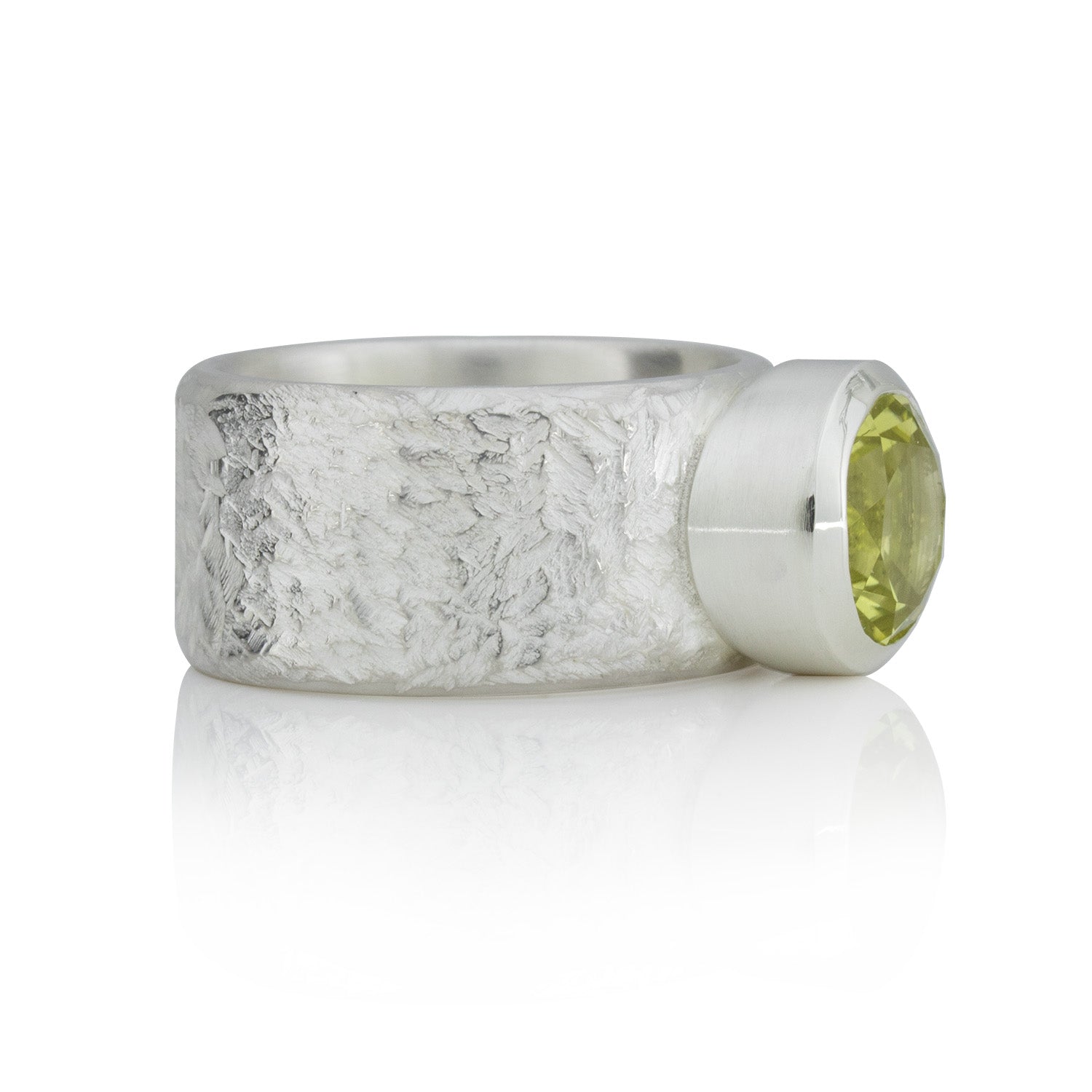 Silberring mit Lemonquarz