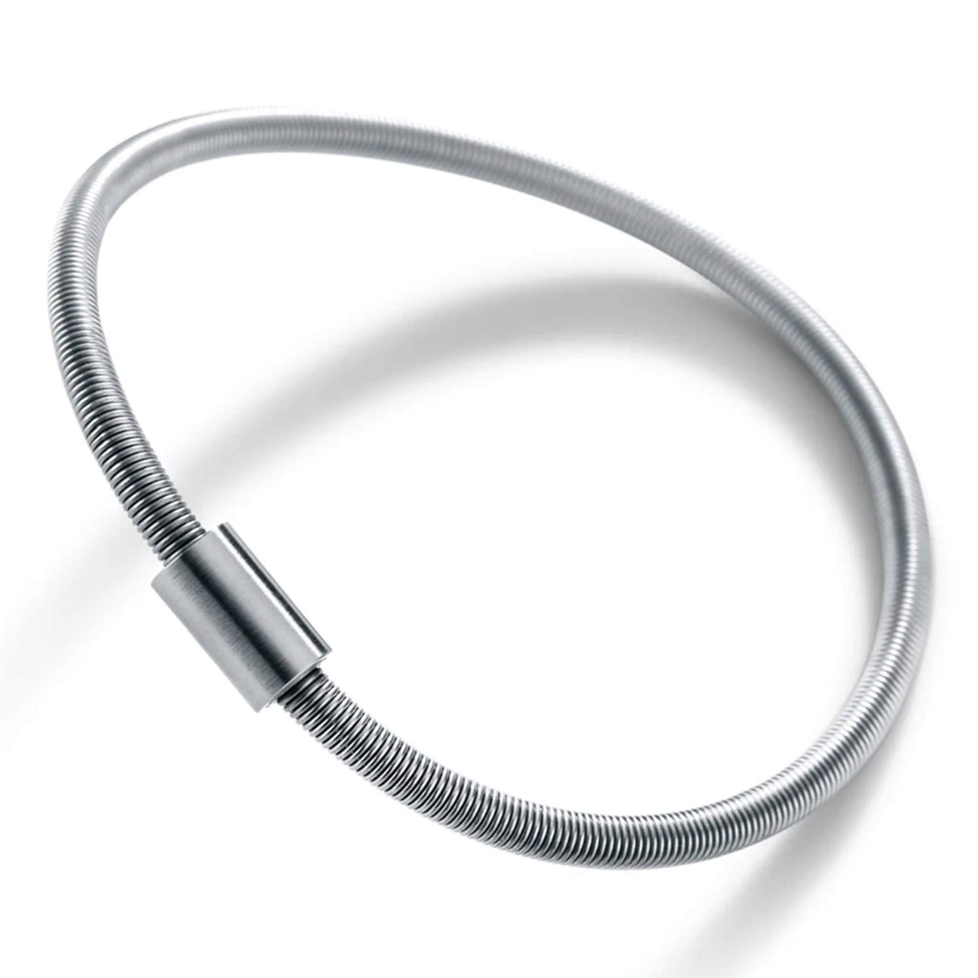 Armband mit elastischer Spirale 4 mm mit 1 Zierelement / pur