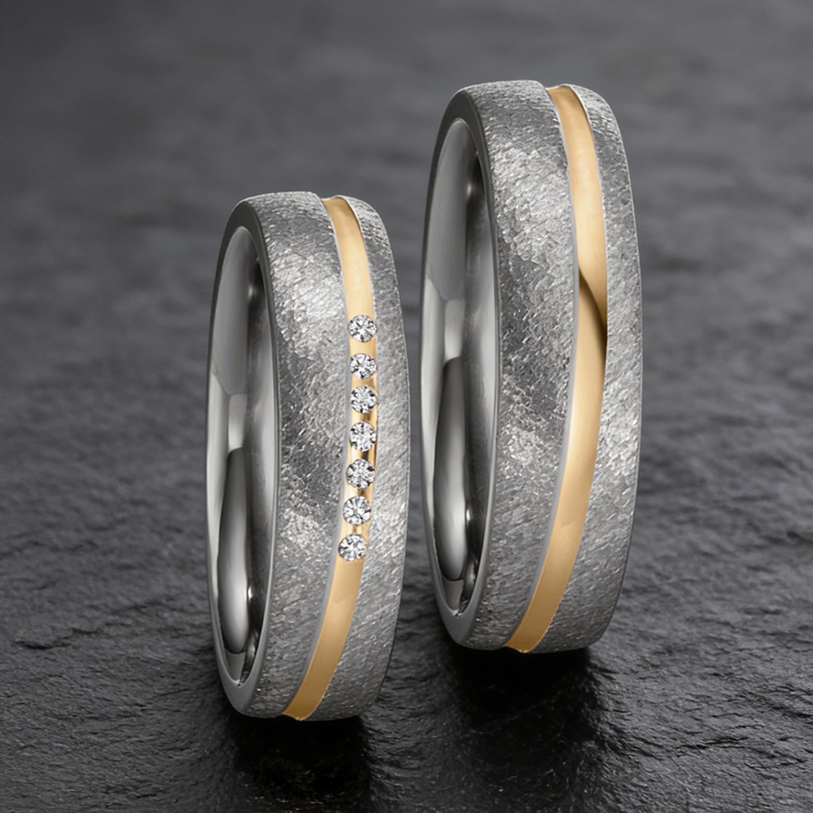 Trauringe Tantal TT2, Welle