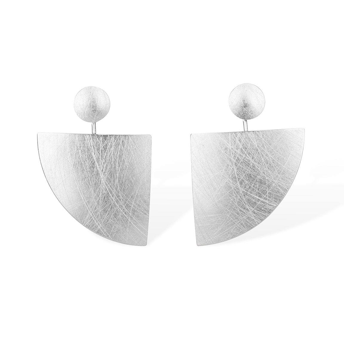 ZAREMSKI - Ohrstecker, Silber, eismatt