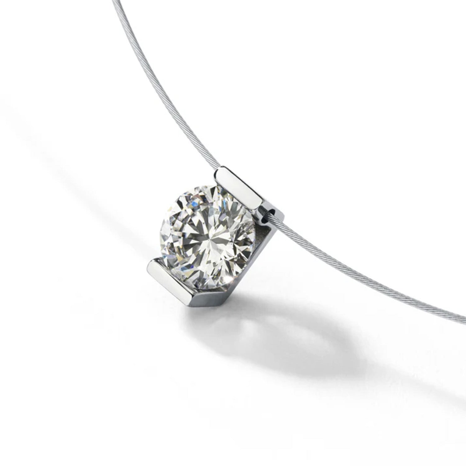 ONE CARAT - Collier, Edelstahl, synthetischer Diamant