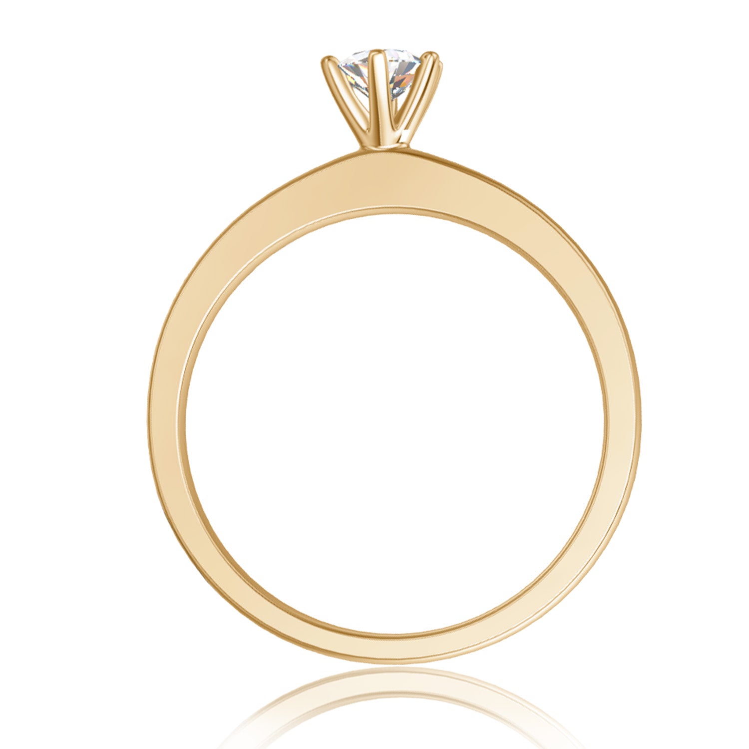 Verlobungsring, Rosegold, Diamant labgrown - 0,3ct