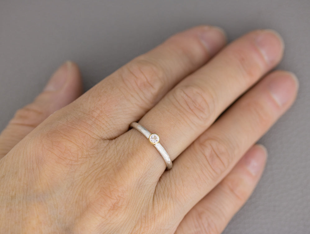 Silberring mit Morganit