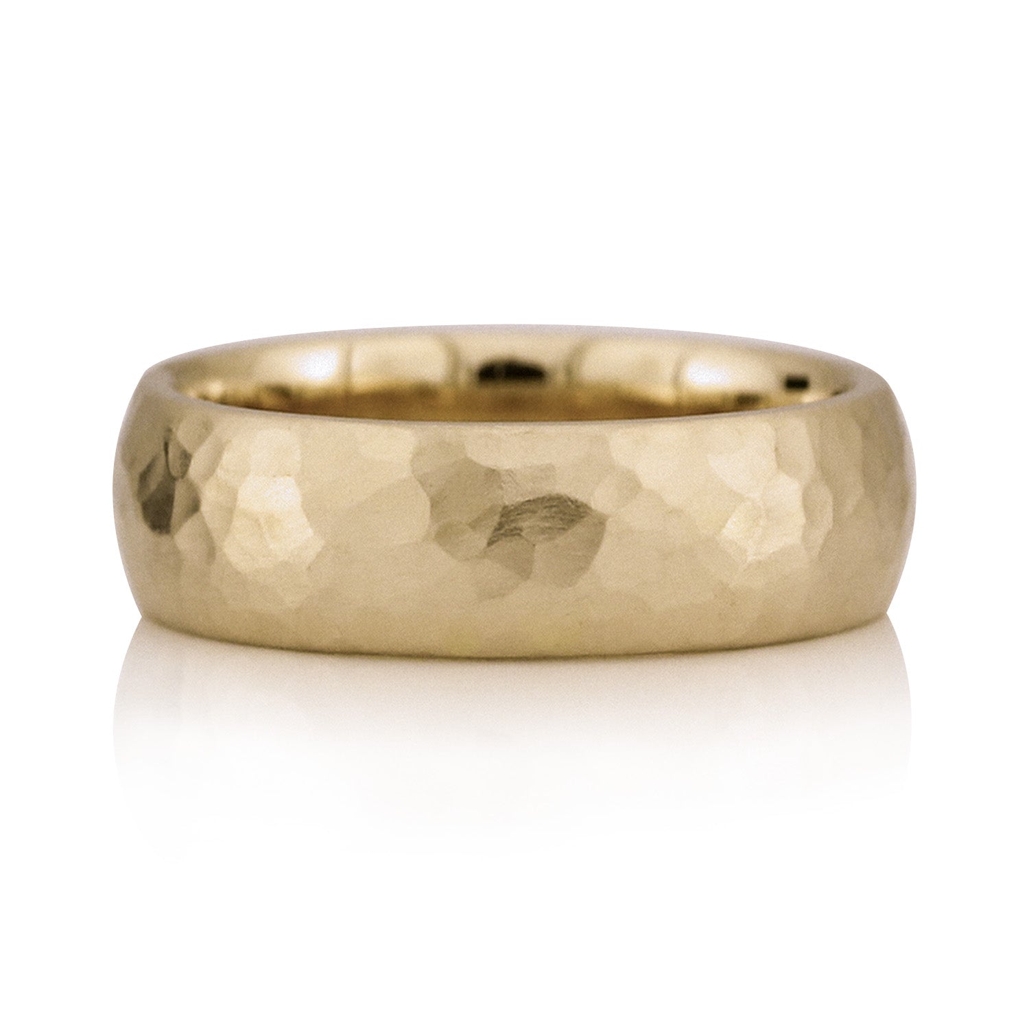 Geschmiedeter Rosegoldring, Trauring, Ehering handgefertig in Goldschmiedewerkstatt